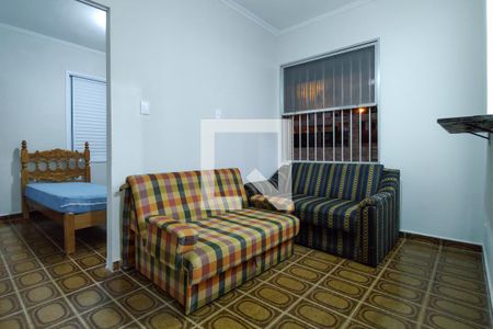 Sala de apartamento para alugar com 1 quarto, 32m² em Guilhermina, Praia Grande