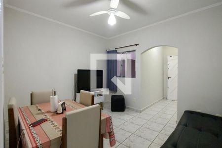 Sala de apartamento para alugar com 2 quartos, 62m² em Tupi, Praia Grande