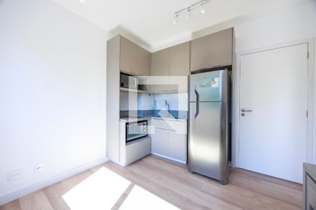 Sala - Cozinha de apartamento para alugar com 1 quarto, 30m² em Chácara Santo Antônio (zona Sul), São Paulo