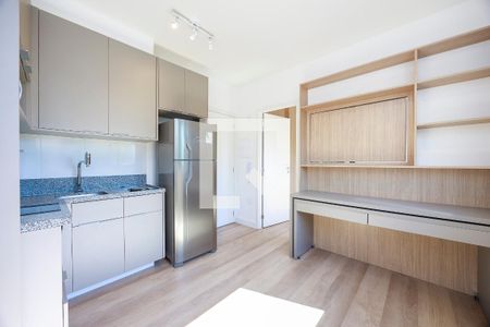 Sala - Cozinha de apartamento para alugar com 1 quarto, 30m² em Chácara Santo Antônio (zona Sul), São Paulo