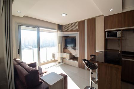 Sala de kitnet/studio para alugar com 1 quarto, 35m² em Santo Amaro, São Paulo