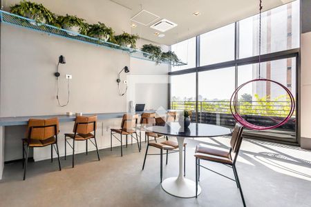 Studio para alugar com 27m², 1 quarto e sem vagaCoworking