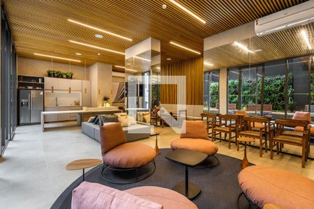 Studio para alugar com 27m², 1 quarto e sem vagaÁrea comum - Salão de festas