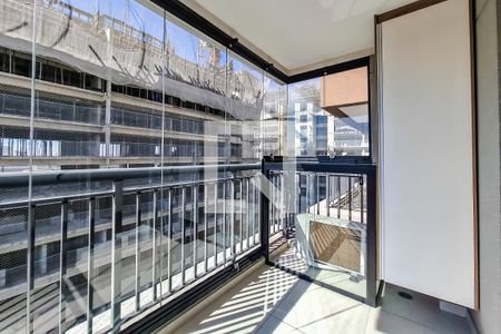 varanda de apartamento para alugar com 1 quarto, 34m² em Vila Clementino, São Paulo