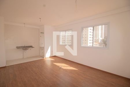 Sala/Quarto e cozinha de apartamento à venda com 1 quarto, 28m² em Vila Mazzei, São Paulo