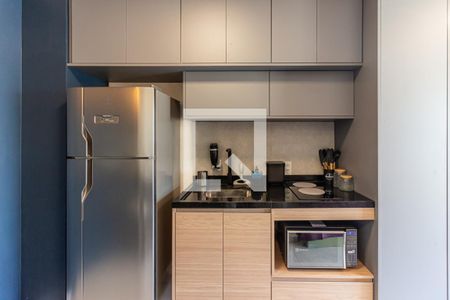 Cozinha de kitnet/studio à venda com 1 quarto, 22m² em República, São Paulo