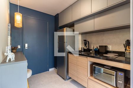 Cozinha de kitnet/studio à venda com 1 quarto, 22m² em República, São Paulo