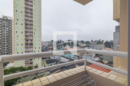 Varanda da Suite de apartamento para alugar com 2 quartos, 56m² em Vila Valparaíso, Santo André