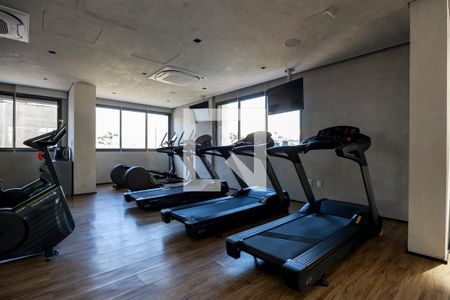 Studio para alugar com 25m², 1 quarto e sem vaga Studio para alugar com 25m², 1 quarto e sem vagaAcademia