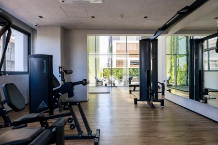 Studio para alugar com 25m², 1 quarto e sem vaga Studio para alugar com 25m², 1 quarto e sem vagaAcademia