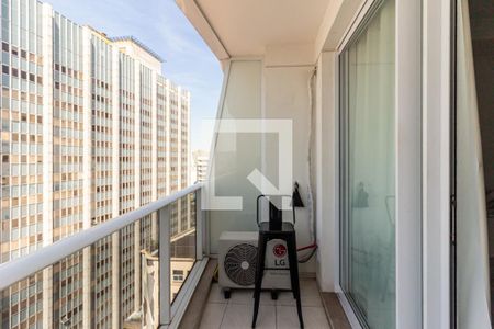 Varanda de kitnet/studio para alugar com 1 quarto, 22m² em Centro Histórico de São Paulo, São Paulo