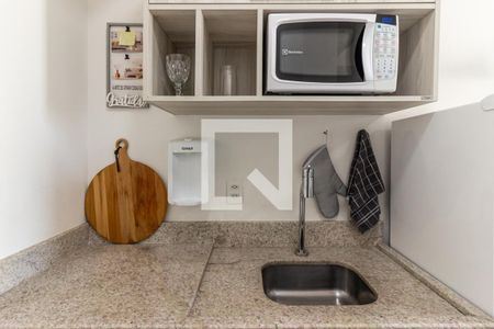 Cozinha de kitnet/studio para alugar com 1 quarto, 22m² em Centro Histórico de São Paulo, São Paulo
