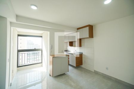 Sala e cozinha de apartamento para alugar com 2 quartos, 44m² em Chácara Califórnia, São Paulo