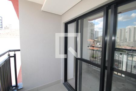 Studio à venda com 39m², 1 quarto e 1 vagaVaranda