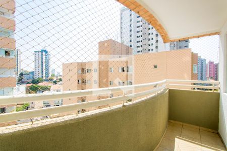 Varanda da sala de apartamento para alugar com 3 quartos, 106m² em Vila Valparaíso, Santo André