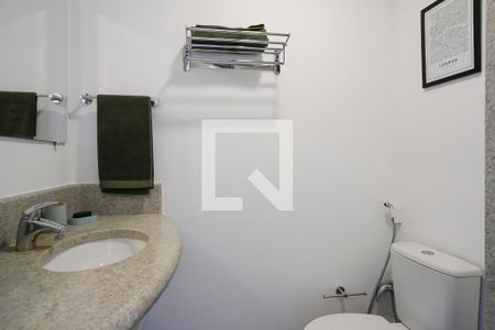 Banheiro de kitnet/studio para alugar com 1 quarto, 20m² em Santa Paula, São Caetano do Sul