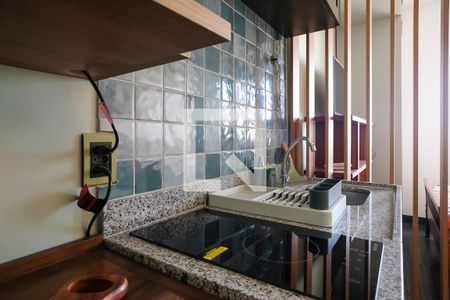 Sala/Quarto/Cozinha de kitnet/studio para alugar com 1 quarto, 20m² em Santa Paula, São Caetano do Sul