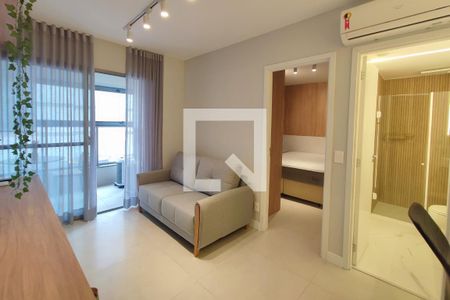 Sala de apartamento à venda com 1 quarto, 44m² em Cambuí, Campinas