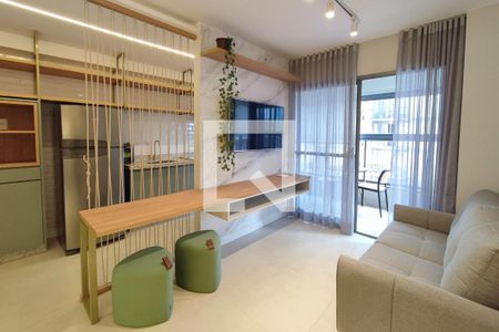 Sala de apartamento à venda com 1 quarto, 44m² em Cambuí, Campinas