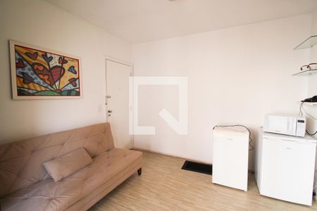 Sala de apartamento para alugar com 1 quarto, 39m² em Indianópolis, São Paulo