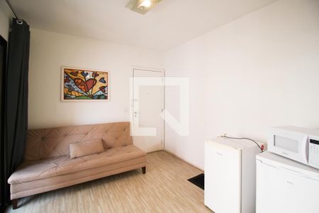 Sala de apartamento para alugar com 1 quarto, 39m² em Indianópolis, São Paulo