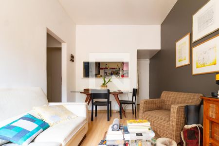 Detalhe da sala de apartamento à venda com 1 quarto, 54m² em Gávea, Rio de Janeiro