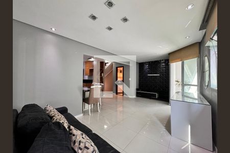 Sala de casa de condomínio para alugar com 3 quartos, 140m² em Campestre, Santo André