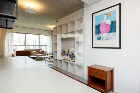 Sala de apartamento à venda com 1 quarto, 90m² em Cidade Monções, São Paulo