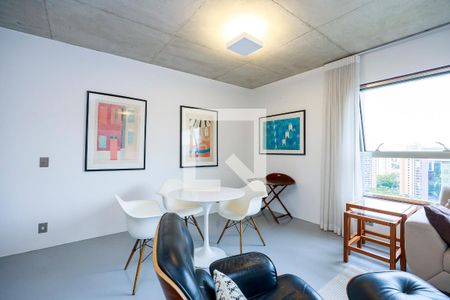 Sala de apartamento à venda com 1 quarto, 90m² em Cidade Monções, São Paulo