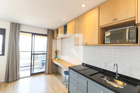 Sala de apartamento para alugar com 1 quarto, 27m² em Jardim das Acacias, São Paulo