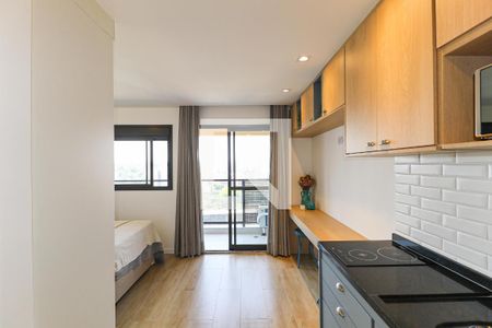 Sala de apartamento para alugar com 1 quarto, 27m² em Jardim das Acacias, São Paulo