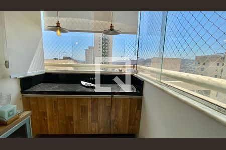 Varanda gourmet de apartamento à venda com 4 quartos, 120m² em Buritis, Belo Horizonte