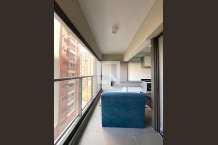 Varanda Sala/Cozinha de apartamento para alugar com 1 quarto, 36m² em Vila Monte Alegre, São Paulo