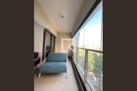 Varanda Sala/Cozinha de apartamento para alugar com 1 quarto, 36m² em Vila Monte Alegre, São Paulo