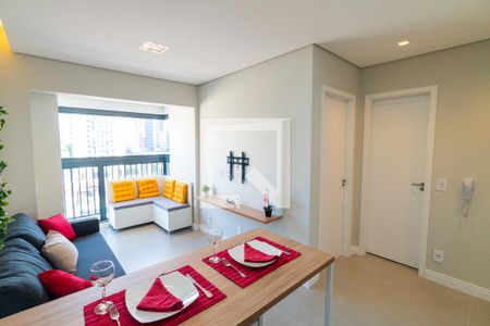 Sala/Cozinha de apartamento para alugar com 1 quarto, 29m² em São Judas, São Paulo