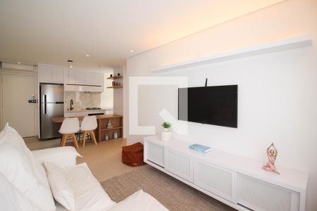 Sala de apartamento à venda com 1 quarto, 42m² em Indianópolis, São Paulo