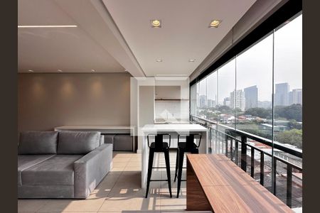 Sala de apartamento para alugar com 1 quarto, 64m² em Vila Cordeiro, São Paulo