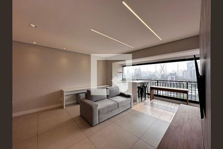 Sala de apartamento para alugar com 1 quarto, 64m² em Vila Cordeiro, São Paulo
