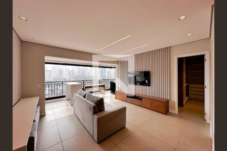Sala de apartamento para alugar com 1 quarto, 64m² em Vila Cordeiro, São Paulo