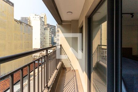 Varanda de kitnet/studio para alugar com 1 quarto, 25m² em República, São Paulo