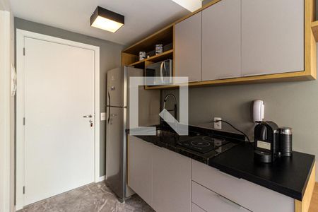 Cozinha de kitnet/studio para alugar com 1 quarto, 25m² em República, São Paulo
