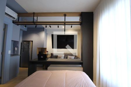Sala/Quarto de kitnet/studio para alugar com 1 quarto, 27m² em Vila Nova Conceição, São Paulo