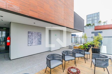 Studio para alugar com 25m², 1 quarto e sem vaga Studio para alugar com 25m², 1 quarto e sem vagaÁrea comum - Salão de festas