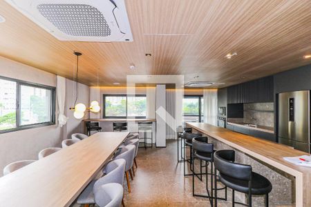 Studio para alugar com 25m², 1 quarto e sem vaga Studio para alugar com 25m², 1 quarto e sem vagaÁrea comum - Salão de festas