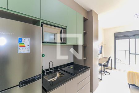 Studio para alugar com 25m², 1 quarto e sem vaga Studio para alugar com 25m², 1 quarto e sem vagaCozinha