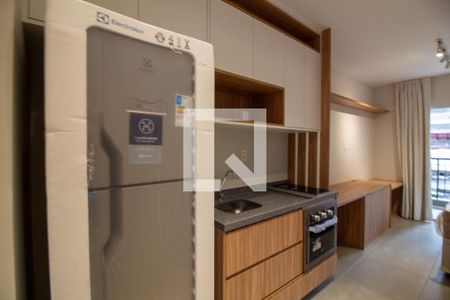 Cozinha de kitnet/studio à venda com 1 quarto, 25m² em Campo Belo, São Paulo