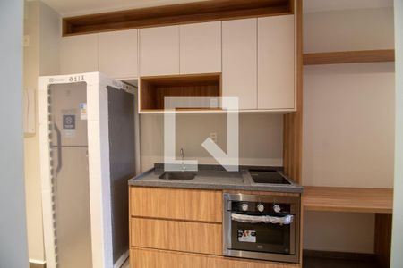 Cozinha de kitnet/studio à venda com 1 quarto, 25m² em Campo Belo, São Paulo
