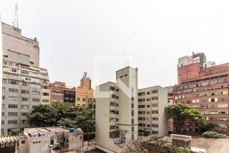 Sala - Vista de apartamento à venda com 1 quarto, 27m² em Vila Buarque, São Paulo