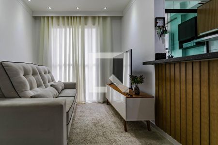 Sala de Estar de apartamento para alugar com 2 quartos, 48m² em Vila Mogilar, Mogi das Cruzes