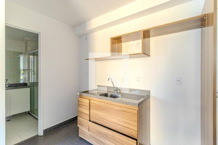 Cozinha de apartamento para alugar com 1 quarto, 33m² em Vila Buarque, São Paulo